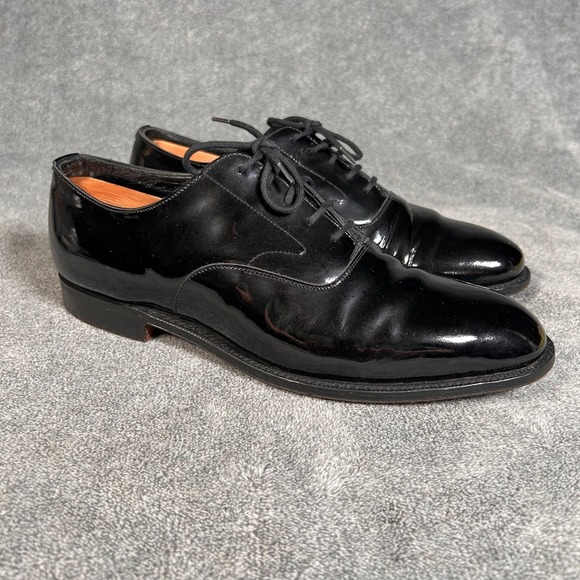 Brooks Brothers Other - Brooks Brothers Plain Toe Oxford Dress Shoes Men 9D Black Patent Leather England